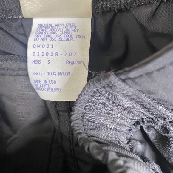 L.L. Bean Rain Pants Mens Small Black Adjustable Size Zip VTG USA Made 90's - Picture 9 of 12